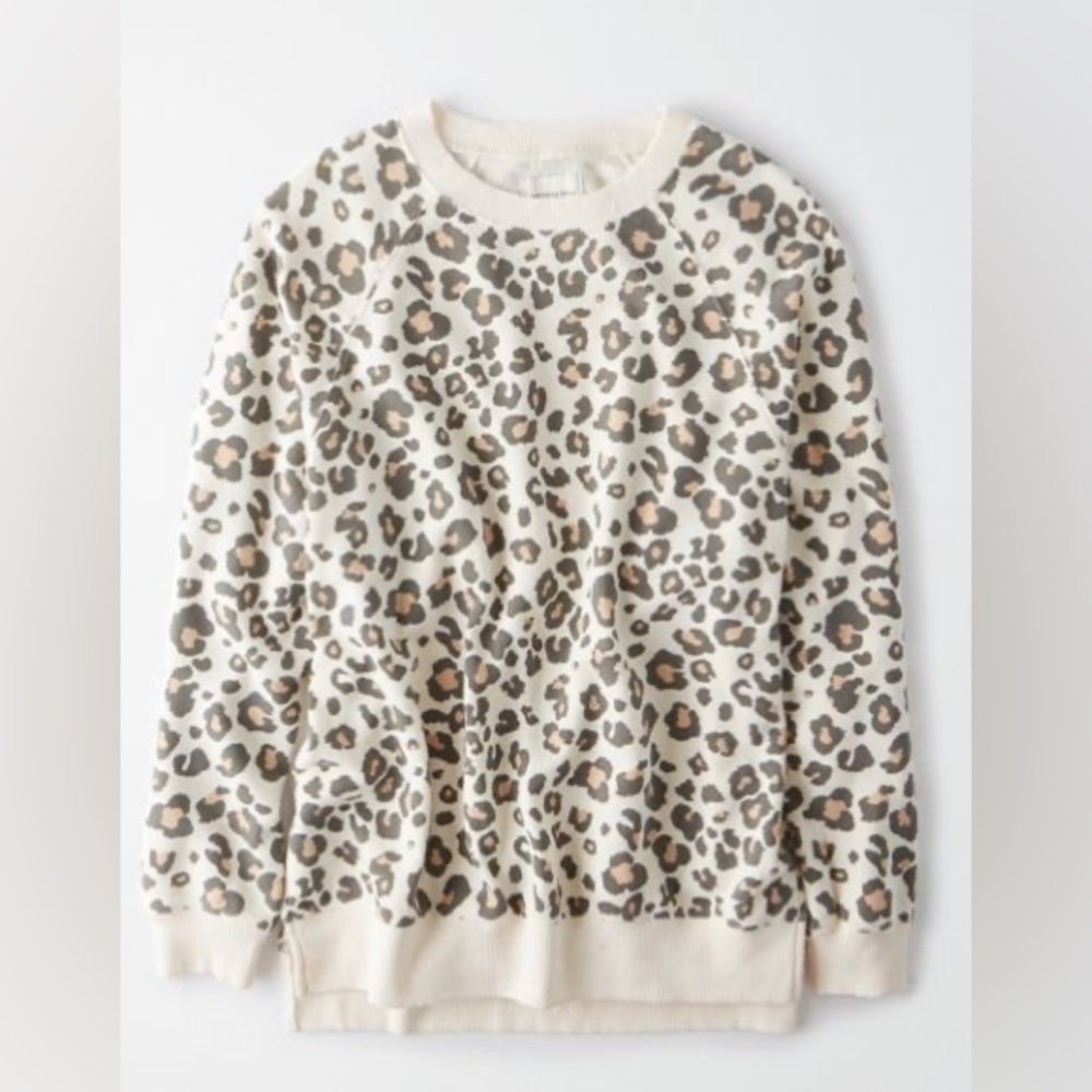 American Eagle Outfitters Cream Knit Sweater